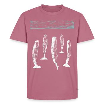 spermwhale plain white - Men's Premium Organic T-Shirt - mauve - Front - Nico (187cm)