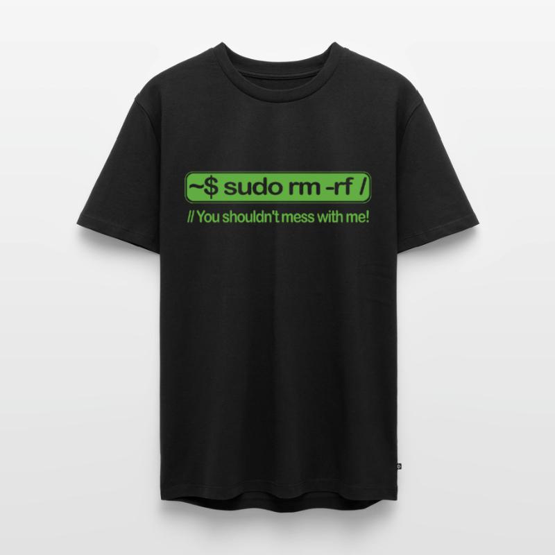 sudo rm -rf Programmeur Linux Racine de code Unix T-shirt Premium bio Homme