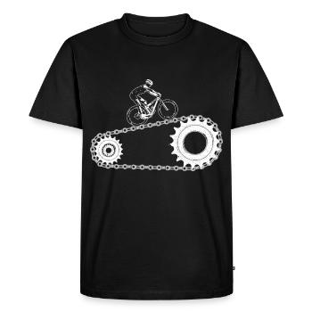Fahrrad Fahrer Sport Geschenkidee - T-shirt Premium bio Homme - noir - Devant - Nico (187cm)