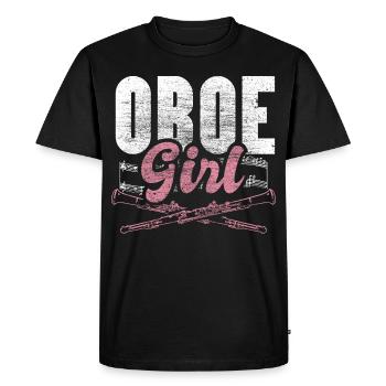 Idée cadeau orchestre de hautbois - T-shirt Premium bio Homme - noir - Devant - Nico (187cm)