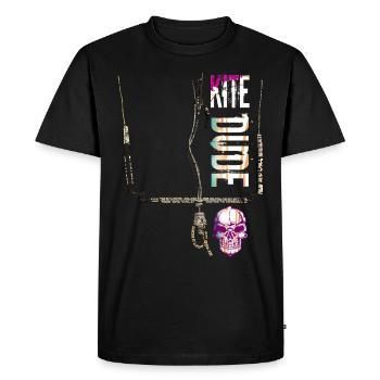 kitesurf kite mec - T-shirt Premium bio Homme - noir - Devant - Nico (187cm)