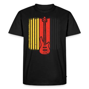 Guitare basse - T-shirt Premium bio Homme - noir - Devant - Nico (187cm)