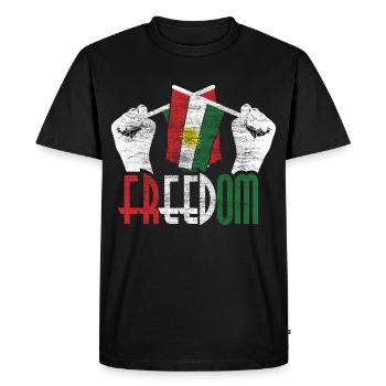 Kurdistan Land Gift - Men's Premium Organic T-Shirt - black - Front - Nico (187cm)