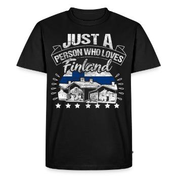 Finlande Cadeau du cercle polaire arctique finlandais - T-shirt Premium bio Homme - noir - Devant - Nico (187cm)