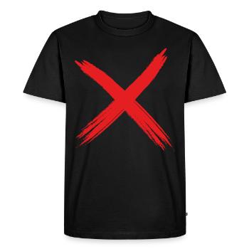 A clear no! - Men's Premium Organic T-Shirt - black - Front - Nico (187cm)