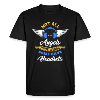 Call Center Emergency Call Hotlines Customer Service Secretary - Men's Premium Organic T-Shirt - black - Front - Nico (187cm)