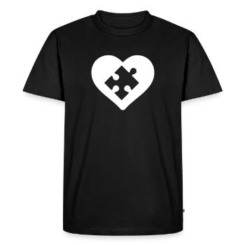 Puzzle - Partie 2 - T-shirt Premium bio Homme - noir - Devant - Nico (187cm)