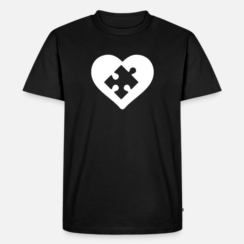 Puzzle - Teil 2 - Männer Premium Bio T-Shirt - Schwarz