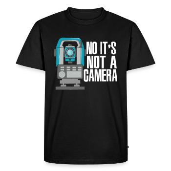Géomètre géomètres géomètres - T-shirt Premium bio Homme - noir - Devant - Nico (187cm)