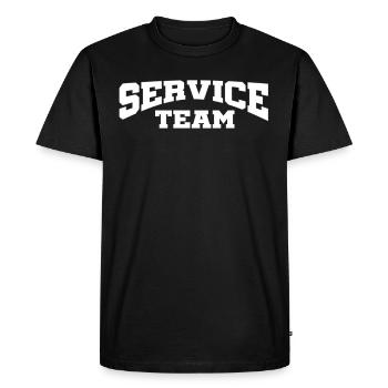 Personnel de restauration - T-shirt Premium bio Homme - noir - Devant - Nico (187cm)