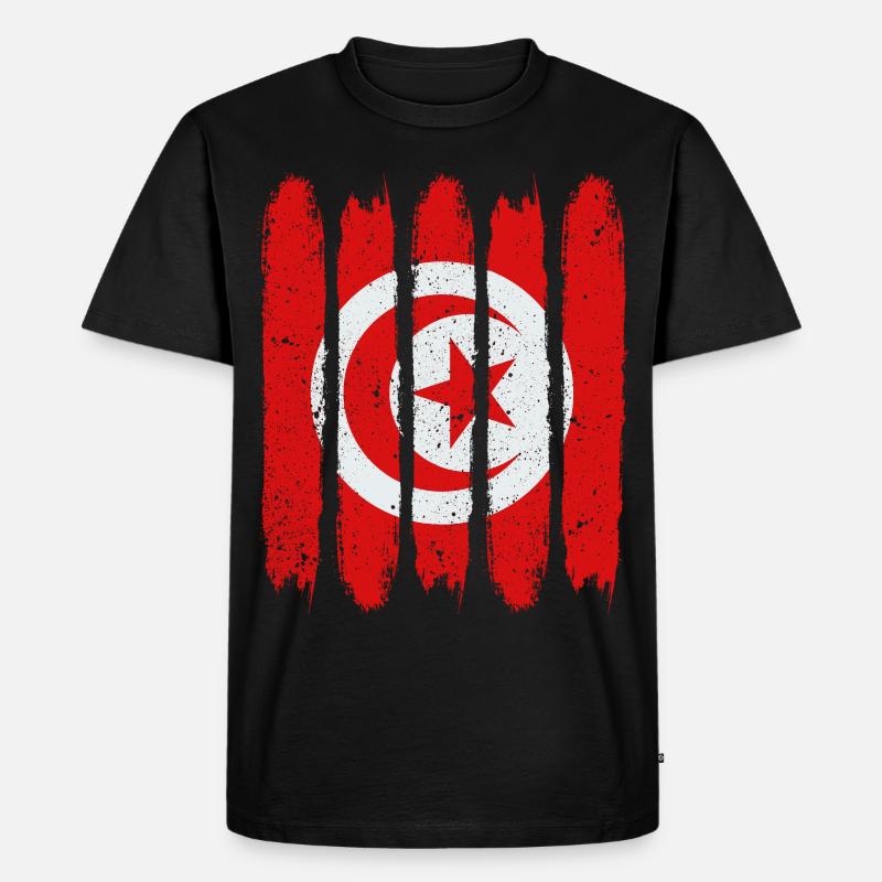 Tunesien - Männer Premium Bio T-Shirt - Schwarz