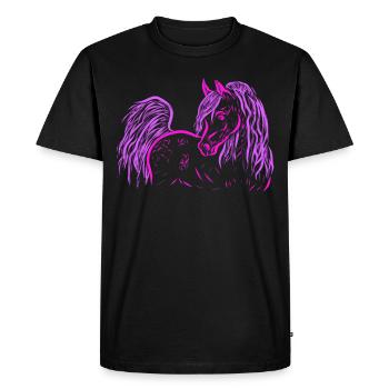 Araber Pink - Männer Premium Bio T-Shirt - Schwarz - Vorne - Nico (187cm)