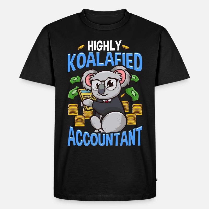 Comptable comptabilité finances budget cadeau - T-shirt Premium bio Homme - noir