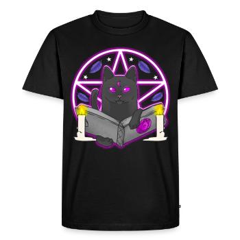 Sorcière Halloween Sorcière Halloween - T-shirt Premium bio Homme - noir - Devant - Nico (187cm)