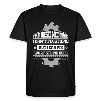 Diesel mechanic mechanic mechatronic screwdriver - Men's Premium Organic T-Shirt - black - Front - Nico (187cm)