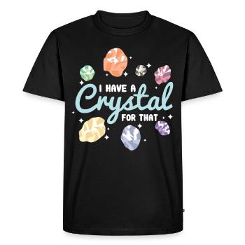 Cristaux de cristal pierres précieuses - T-shirt Premium bio Homme - noir - Devant - Nico (187cm)