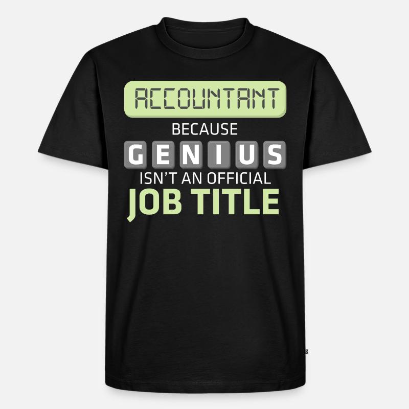 Comptable Comptable Conseiller fiscal - T-shirt Premium bio Homme - noir
