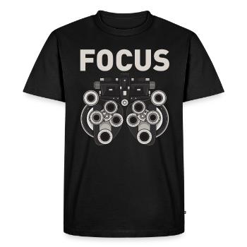 Ophthalmologist optician - Men's Premium Organic T-Shirt - black - Front - Nico (187cm)