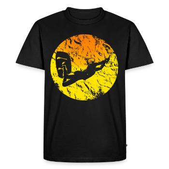 wakeboarder wakeboard sur le wakeboard - T-shirt Premium bio Homme - noir - Devant - Nico (187cm)
