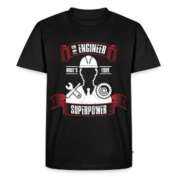 Engineer industrial engineer mechanical engineering - Men's Premium Organic T-Shirt - black - Front - Nico (187cm)