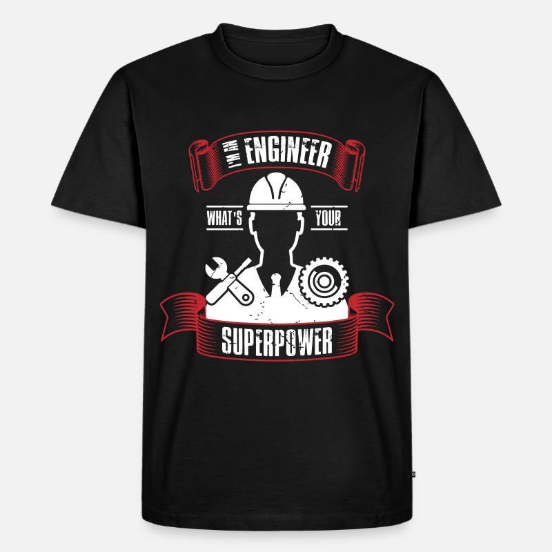 Engineer industrial engineer mechanical engineering - Men's Premium Organic T-Shirt - black