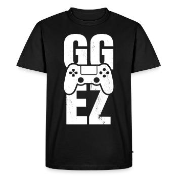 Gamer progamer gg ez noob shirt gamer gift - Men's Premium Organic T-Shirt - black - Front - Nico (187cm)