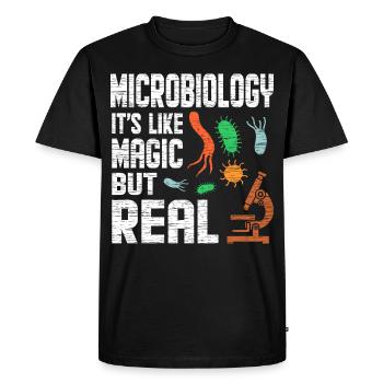 microbiologie - T-shirt Premium bio Homme - noir - Devant - Nico (187cm)