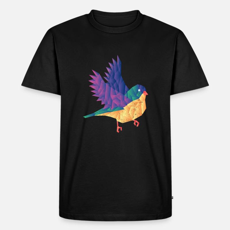 Vögel Vogelbeobachter Frühling Vogel - Männer Premium Bio T-Shirt - Schwarz