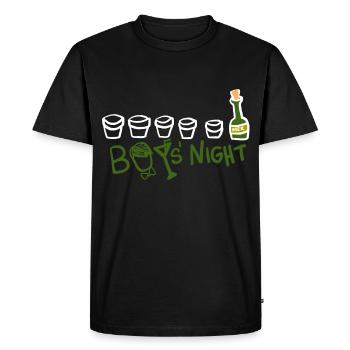 Dearadh Bronntanais Bronntaí Oíche Buachaillí - T-shirt Premium bio Homme - noir - Devant - Nico (187cm)