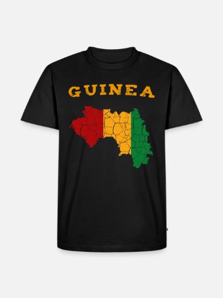 Guinea - Men's Premium Organic T-Shirt - black