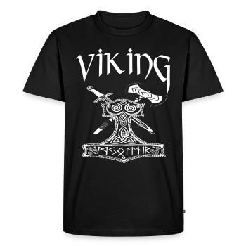 viking - T-shirt Premium bio Homme - noir - Devant - Nico (187cm)
