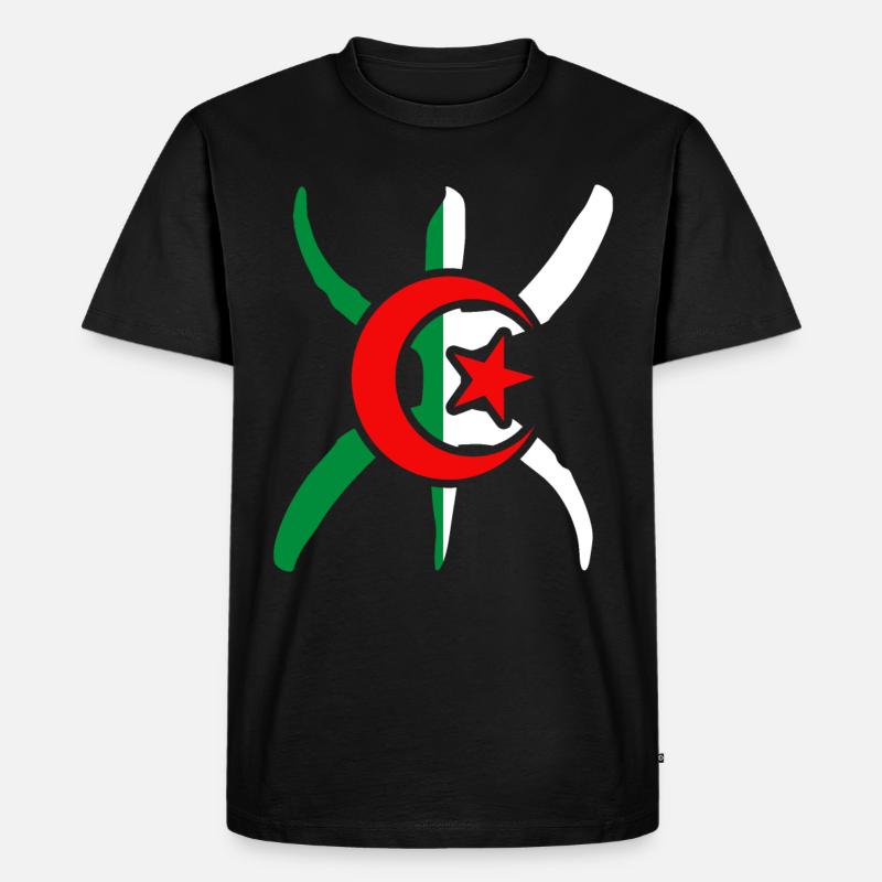 Algerien Berber - Männer Premium Bio T-Shirt - Schwarz