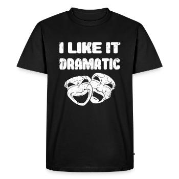 Masque de chemise dramatique dramatique Théâtre Schauspielhaus - T-shirt Premium bio Homme - noir - Devant - Nico (187cm)