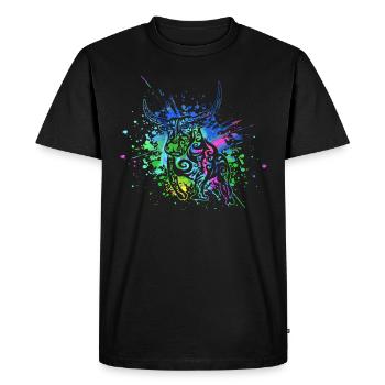 Taureau - Signe du zodiaque Taureau - Je suis Taureau - Taureau - T-shirt Premium bio Homme - noir - Devant - Nico (187cm)