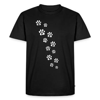 Mon animal était ici. - T-shirt Premium bio Homme - noir - Devant - Nico (187cm)