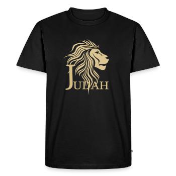 T-shirt Judah Lion Religion juive chrétienne - T-shirt Premium bio Homme - noir - Devant - Nico (187cm)