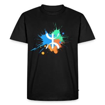 Amazigh - T-shirt Premium bio Homme - noir - Devant - Nico (187cm)