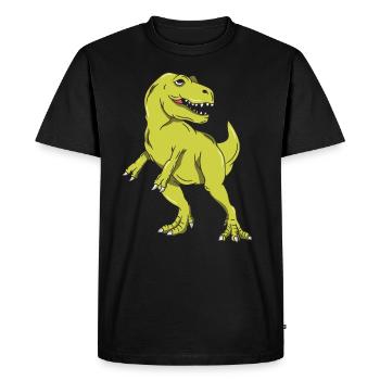 Dinosaur Dino Floss Dance Dance T-Rex Gift - Men's Premium Organic T-Shirt - black - Front - Nico (187cm)