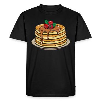 Crêpes palatschinken gâteau aux oeufs cadeau - T-shirt Premium bio Homme - noir - Devant - Nico (187cm)
