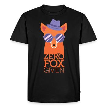 Zero Fox Given - Cadeau drôle de renard - T-shirt Premium bio Homme - noir - Devant - Nico (187cm)