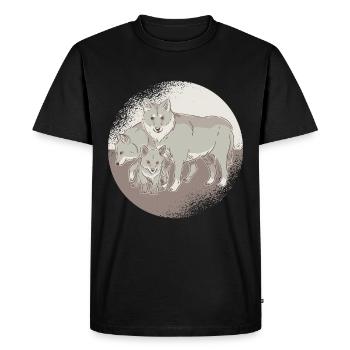Sweet Wolf famille - T-shirt Premium bio Homme - noir - Devant - Nico (187cm)
