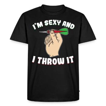 Darts Dart Darts Darts Player Player - T-shirt Premium bio Homme - noir - Devant - Nico (187cm)