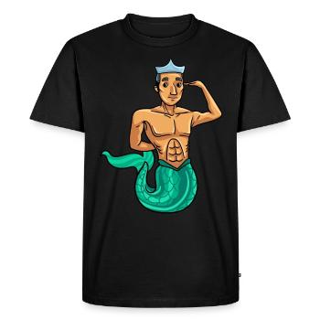 Mermaid Mermaid Security Sec Gift - Men's Premium Organic T-Shirt - black - Front - Nico (187cm)
