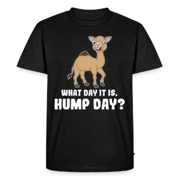 Camel camels love animals lover gift - Men's Premium Organic T-Shirt - black - Front - Nico (187cm)