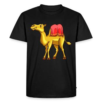 Camel Camel Animal Love Lover Gift - Men's Premium Organic T-Shirt - black - Front - Nico (187cm)