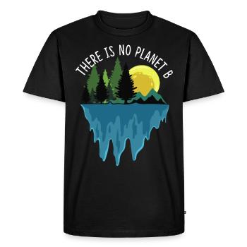 Recyclage Protection de l'environnement Cadeau Mondial Sauver l'environnement - T-shirt Premium bio Homme - noir - Devant - Nico (187cm)