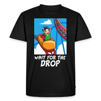 Cadeau de battage médiatique du parc d'attractions - T-shirt Premium bio Homme - noir - Devant - Nico (187cm)