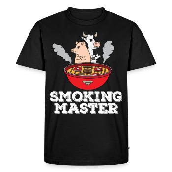 BBQ Smoker Smoken BBQ Griller BBQ Gift - Men's Premium Organic T-Shirt - black - Front - Nico (187cm)