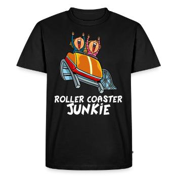 Cadeau de battage médiatique du parc d'attractions - T-shirt Premium bio Homme - noir - Devant - Nico (187cm)