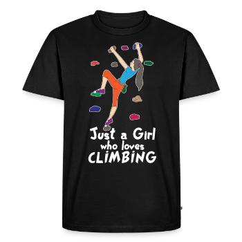 Cadeau d'escalade escalade escalade escalade gym - T-shirt Premium bio Homme - noir - Devant - Nico (187cm)